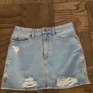 Stylish denim skirt